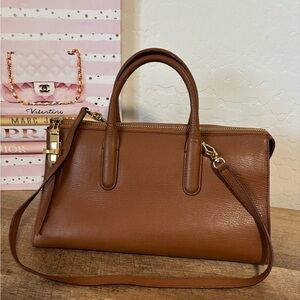 MAX MARA Beautiful Brown Leather Top Handle/ Shoulder Bag